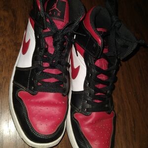 Nike Air Jordan Red and Black Sneakers